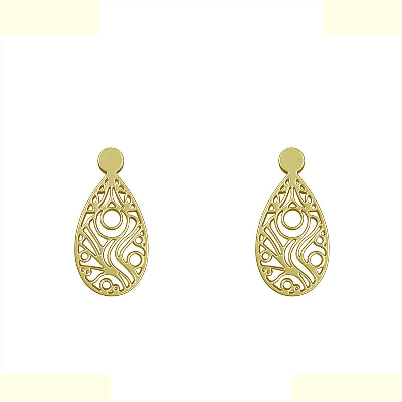 گوشواره طلا 18 عیار زنانه مدوپد مدل اشک کد GA1-10433 گوشواره طلا 18 عیار زنانه مدوپد مدل اشک کد GA1-10433