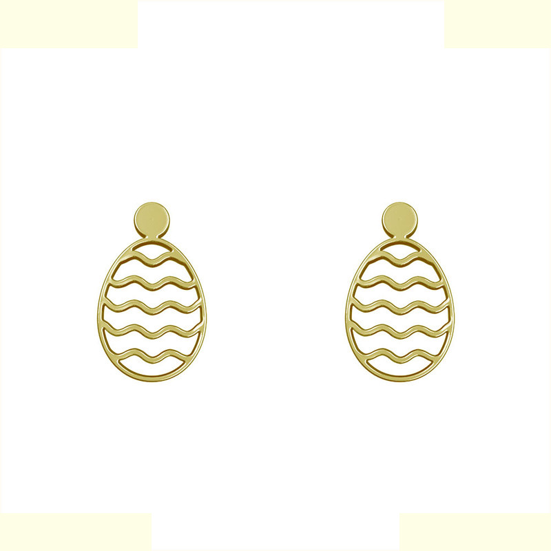 گوشواره طلا 18 عیار زنانه مدوپد مدل تخم مرغ کد GA1-10447 گوشواره طلا 18 عیار زنانه مدوپد مدل تخم مرغ کد GA1-10447