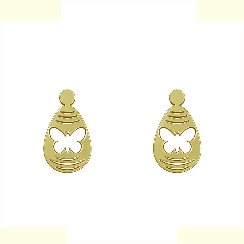 گوشواره طلا 18 عیار زنانه مدوپد مدل پروانه کد GA1-10463 گوشواره طلا 18 عیار زنانه مدوپد مدل پروانه کد GA1-10463