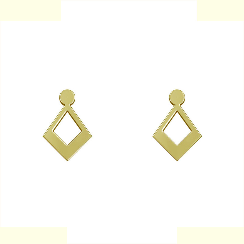 گوشواره طلا 18 عیار زنانه مدوپد مدل لوزی کد GA1-10465 گوشواره طلا 18 عیار زنانه مدوپد مدل لوزی کد GA1-10465