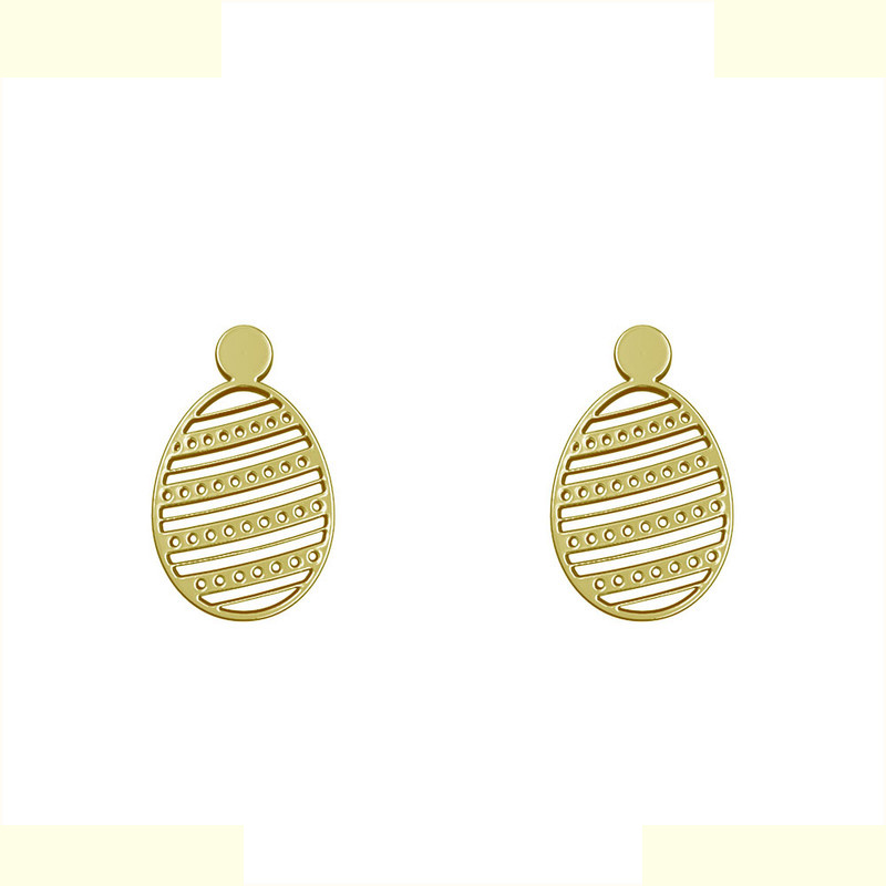 گوشواره طلا 18 عیار زنانه مدوپد مدل تخم مرغ کد GA1-10470 گوشواره طلا 18 عیار زنانه مدوپد مدل تخم مرغ کد GA1-10470