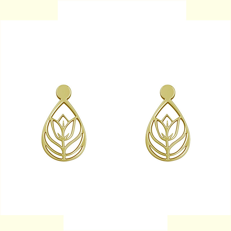 گوشواره طلا 18 عیار زنانه مدوپد مدل گل کد GA1-10479 گوشواره طلا 18 عیار زنانه مدوپد مدل گل کد GA1-10479