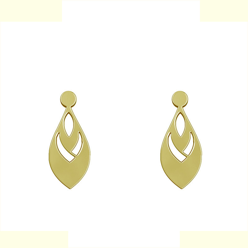 گوشواره طلا 18 عیار زنانه مدوپد مدل اشک کد GA1-10500