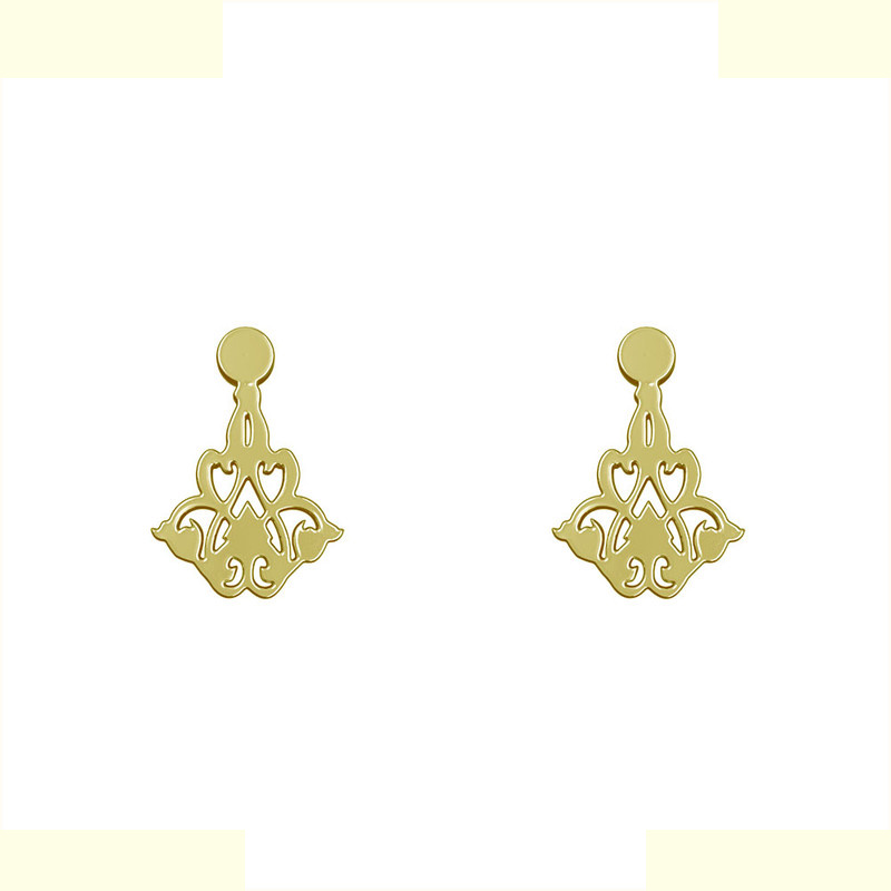 گوشواره طلا 18 عیار زنانه مدوپد مدل هندسی کد GA1-10534 گوشواره طلا 18 عیار زنانه مدوپد مدل هندسی کد GA1-10534