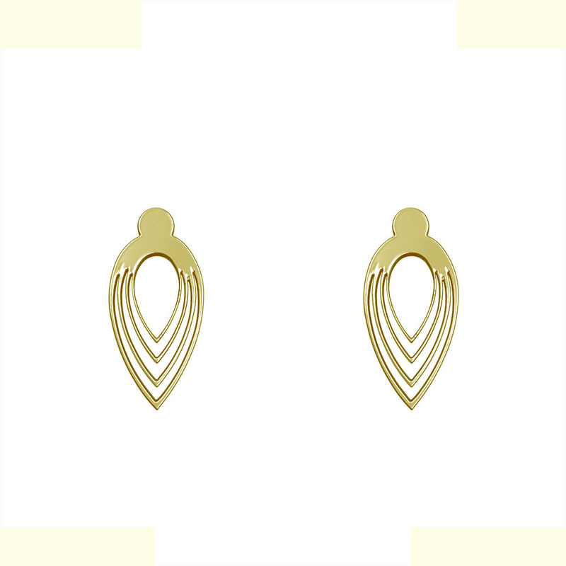 گوشواره طلا 18 عیار زنانه مدوپد مدل اشک کد GA1-10560