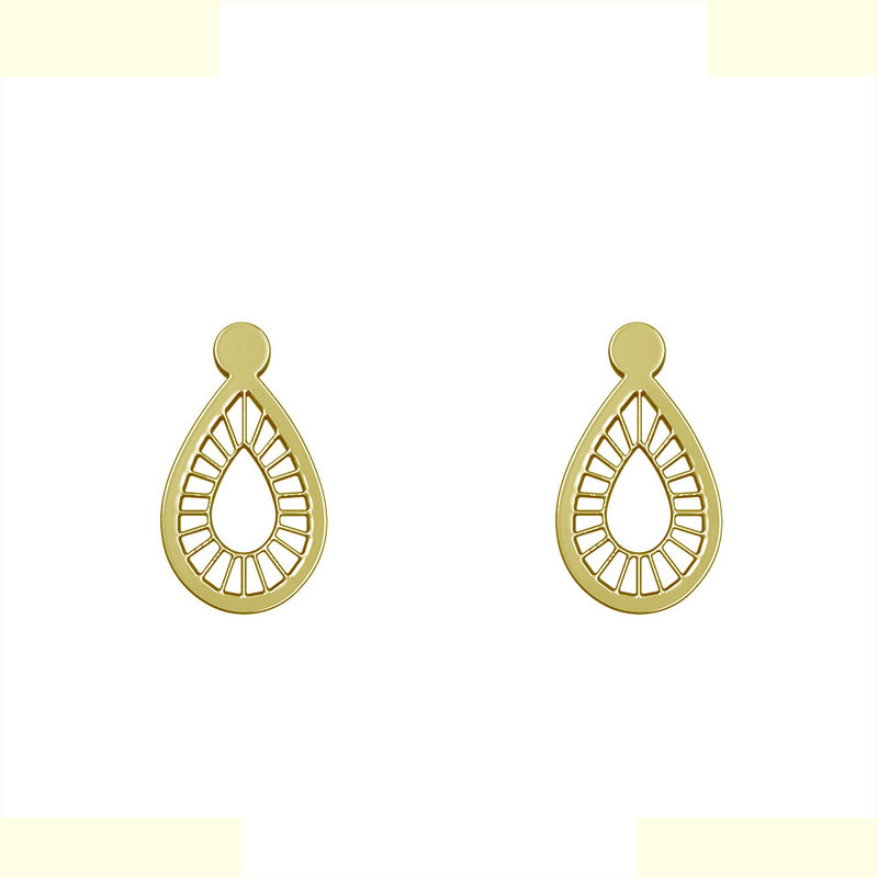 گوشواره طلا 18 عیار زنانه مدوپد مدل اشک کد GA1-10573 گوشواره طلا 18 عیار زنانه مدوپد مدل اشک کد GA1-10573