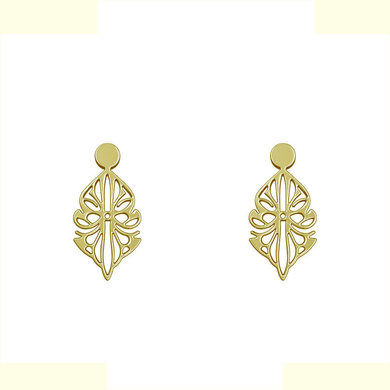 گوشواره طلا 18 عیار زنانه مدوپد مدل هندسی کد GA1-10595 گوشواره طلا 18 عیار زنانه مدوپد مدل هندسی کد GA1-10595