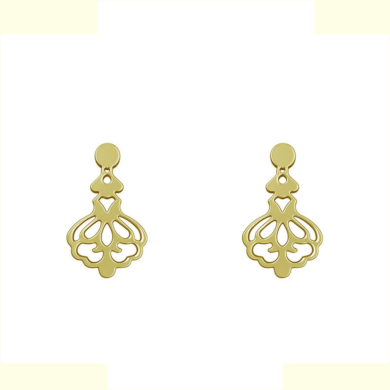 گوشواره طلا 18 عیار زنانه مدوپد مدل اسلیمی کد GA1-10602 گوشواره طلا 18 عیار زنانه مدوپد مدل اسلیمی کد GA1-10602