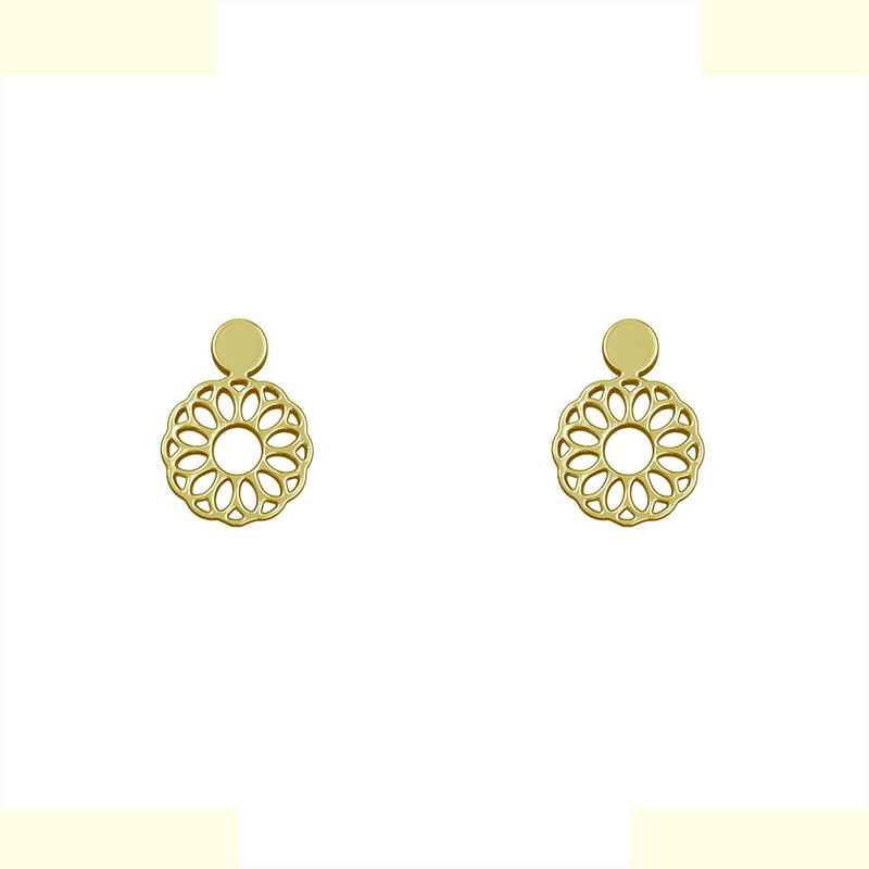 گوشواره طلا 18 عیار زنانه مدوپد مدل گل کد GA1-10611 گوشواره طلا 18 عیار زنانه مدوپد مدل گل کد GA1-10611