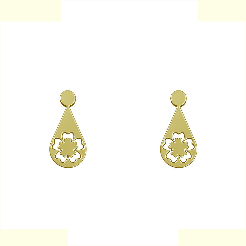 گوشواره طلا 18 عیار زنانه مدوپد مدل گل کد GA1-10625 گوشواره طلا 18 عیار زنانه مدوپد مدل گل کد GA1-10625