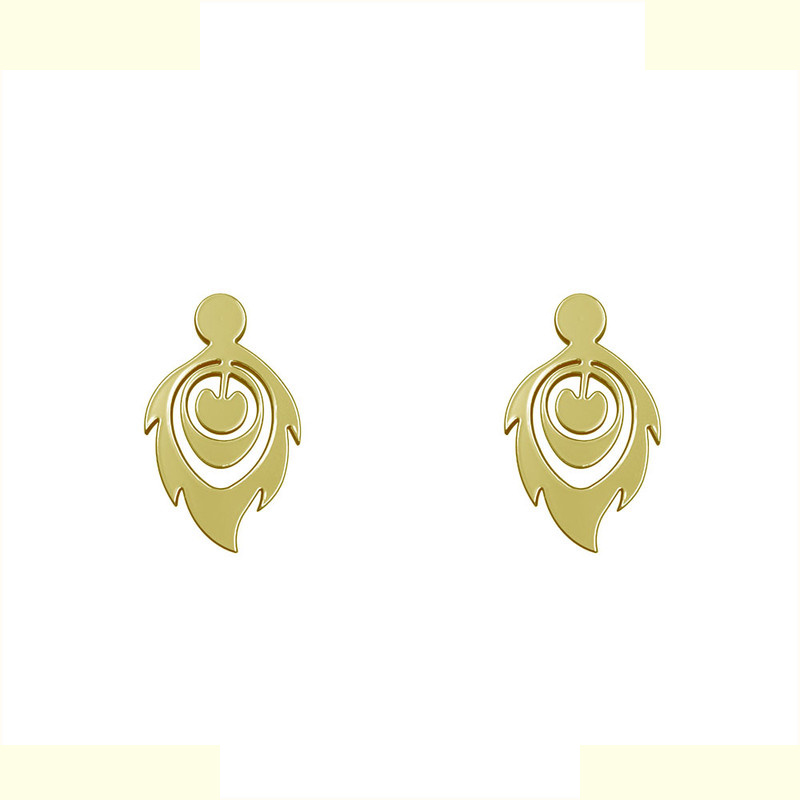 گوشواره طلا 18 عیار زنانه مدوپد مدل برگ کد GA1-10633 گوشواره طلا 18 عیار زنانه مدوپد مدل برگ کد GA1-10633