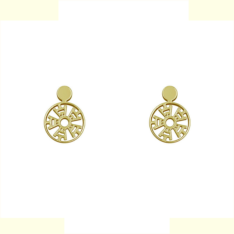 گوشواره طلا 18 عیار زنانه مدوپد مدل دایره کد GA1-10658 گوشواره طلا 18 عیار زنانه مدوپد مدل دایره کد GA1-10658