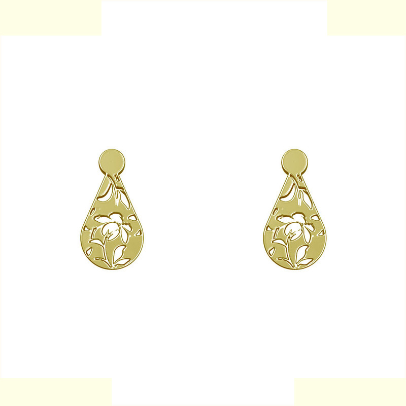 گوشواره طلا 18 عیار زنانه مدوپد مدل گل کد GA1-10672 گوشواره طلا 18 عیار زنانه مدوپد مدل گل کد GA1-10672