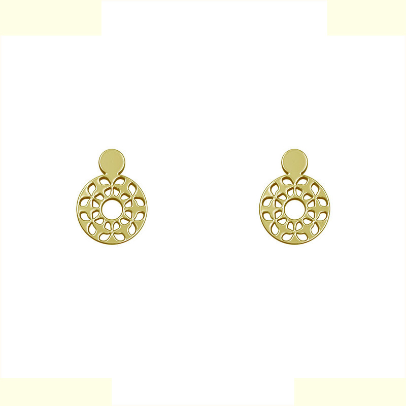 گوشواره طلا 18 عیار زنانه مدوپد مدل دایره کد GA1-10678 گوشواره طلا 18 عیار زنانه مدوپد مدل دایره کد GA1-10678