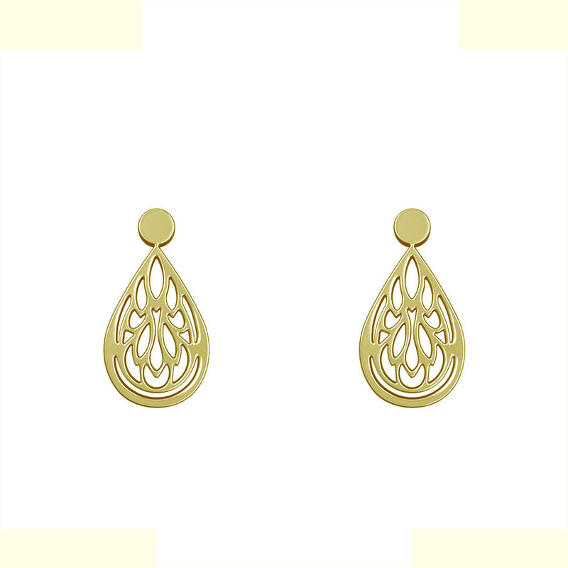 گوشواره طلا 18 عیار زنانه مدوپد مدل اشک کد GA1-10680 گوشواره طلا 18 عیار زنانه مدوپد مدل اشک کد GA1-10680