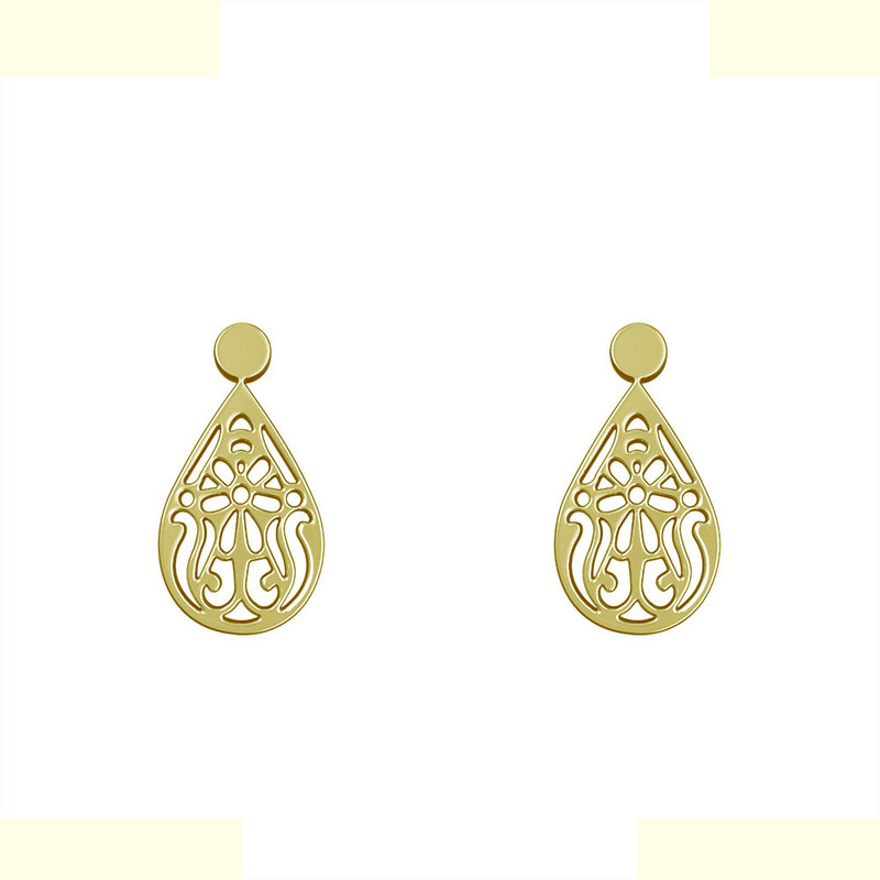 گوشواره طلا 18 عیار زنانه مدوپد مدل اشک کد GA1-10690 گوشواره طلا 18 عیار زنانه مدوپد مدل اشک کد GA1-10690