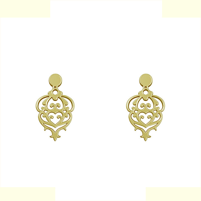 گوشواره طلا 18 عیار زنانه مدوپد مدل اسلیمی کد GA1-10701 گوشواره طلا 18 عیار زنانه مدوپد مدل اسلیمی کد GA1-10701