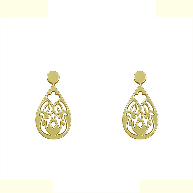 گوشواره طلا 18 عیار زنانه مدوپد مدل اشک کد GA1-10707 گوشواره طلا 18 عیار زنانه مدوپد مدل اشک کد GA1-10707