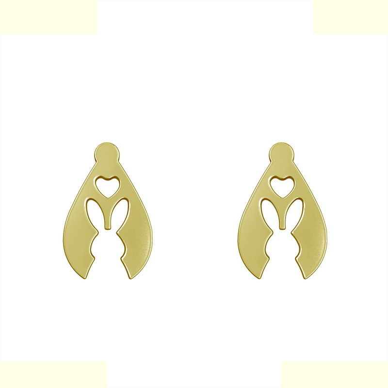 گوشواره طلا 18 عیار زنانه مدوپد مدل خرگوش کد GA1-10717