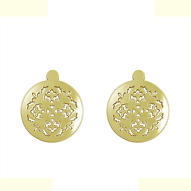 گوشواره طلا 18 عیار زنانه مدوپد مدل دایره کد GA1-10721 گوشواره طلا 18 عیار زنانه مدوپد مدل دایره کد GA1-10721