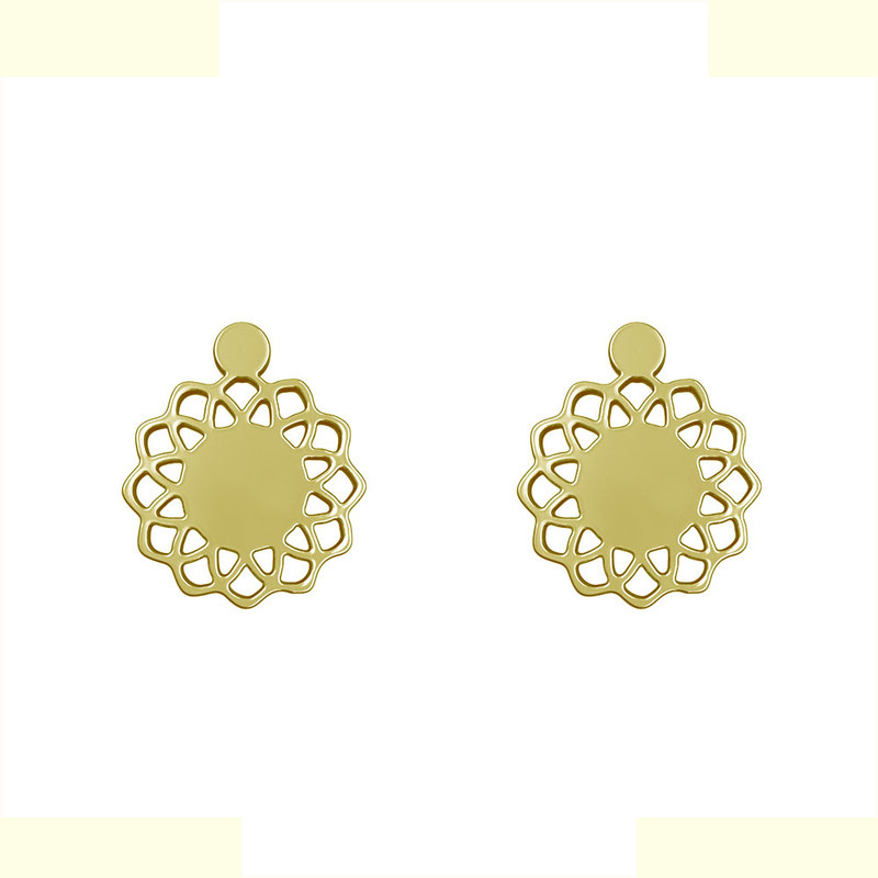 گوشواره طلا 18 عیار زنانه مدوپد مدل گل کد GA1-10735 گوشواره طلا 18 عیار زنانه مدوپد مدل گل کد GA1-10735