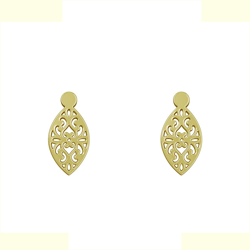 گوشواره طلا 18 عیار زنانه مدوپد مدل اسلیمی کد GA1-10739 گوشواره طلا 18 عیار زنانه مدوپد مدل اسلیمی کد GA1-10739