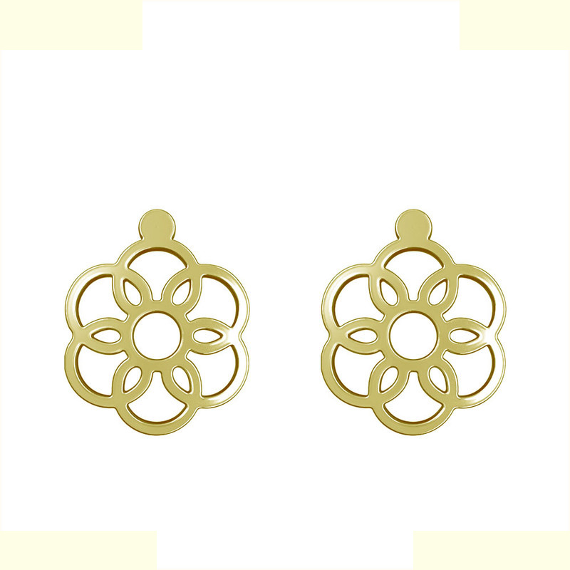 گوشواره طلا 18 عیار زنانه مدوپد مدل گل کد GA1-10752 گوشواره طلا 18 عیار زنانه مدوپد مدل گل کد GA1-10752