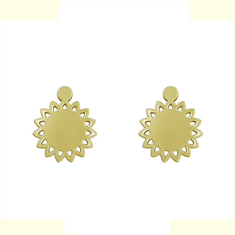 گوشواره طلا 18 عیار زنانه مدوپد مدل گل کد GA1-10763 گوشواره طلا 18 عیار زنانه مدوپد مدل گل کد GA1-10763