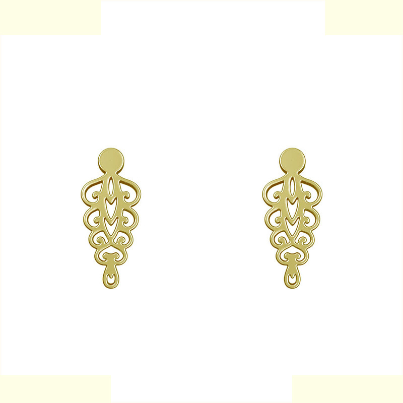 گوشواره طلا 18 عیار زنانه مدوپد مدل اسلیمی کد GA1-10791 گوشواره طلا 18 عیار زنانه مدوپد مدل اسلیمی کد GA1-10791