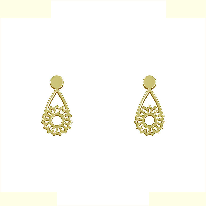 گوشواره طلا 18 عیار زنانه مدوپد مدل گل کد GA1-10801 گوشواره طلا 18 عیار زنانه مدوپد مدل گل کد GA1-10801