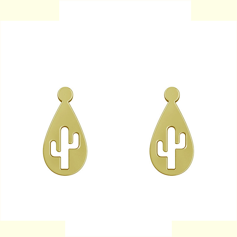 گوشواره طلا 18 عیار زنانه مدوپد مدل کاکتوس کد GA1-10810 گوشواره طلا 18 عیار زنانه مدوپد مدل کاکتوس کد GA1-10810