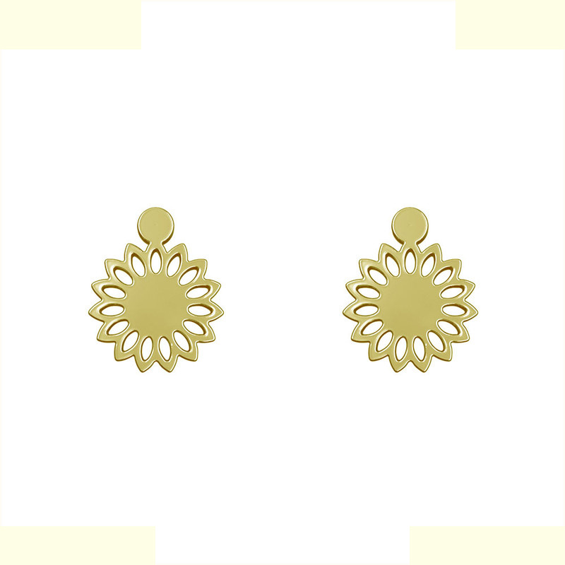 گوشواره طلا 18 عیار زنانه مدوپد مدل گل کد GA1-10815 گوشواره طلا 18 عیار زنانه مدوپد مدل گل کد GA1-10815