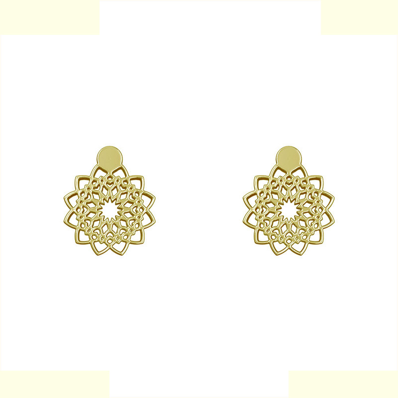 گوشواره طلا 18 عیار زنانه مدوپد مدل گل کد GA1-10854 گوشواره طلا 18 عیار زنانه مدوپد مدل گل کد GA1-10854