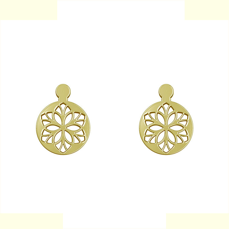 گوشواره طلا 18 عیار زنانه مدوپد مدل گل کد GA1-10856 گوشواره طلا 18 عیار زنانه مدوپد مدل گل کد GA1-10856