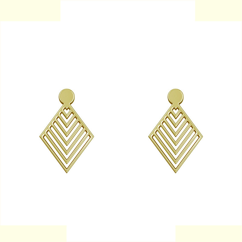 گوشواره طلا 18 عیار زنانه مدوپد مدل لوزی کد GA1-10921 گوشواره طلا 18 عیار زنانه مدوپد مدل لوزی کد GA1-10921