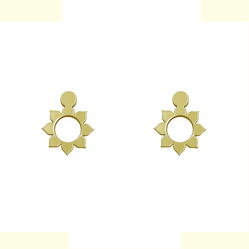 گوشواره طلا 18 عیار زنانه مدوپد مدل گل کد GA1-10933 گوشواره طلا 18 عیار زنانه مدوپد مدل گل کد GA1-10933