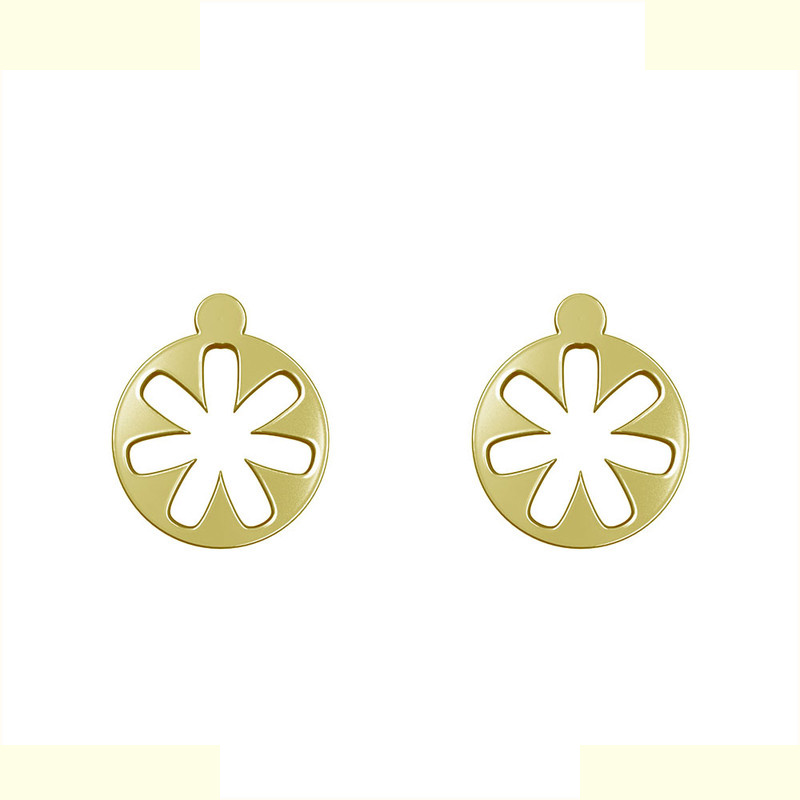 گوشواره طلا 18 عیار زنانه مدوپد مدل گل کد GA1-10951 گوشواره طلا 18 عیار زنانه مدوپد مدل گل کد GA1-10951