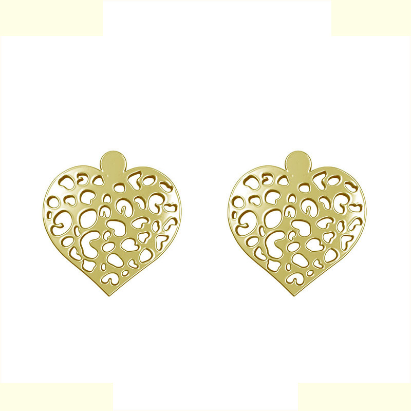 گوشواره طلا 18 عیار زنانه مدوپد مدل قلب کد GA1-10952 گوشواره طلا 18 عیار زنانه مدوپد مدل قلب کد GA1-10952