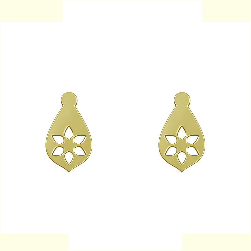 گوشواره طلا 18 عیار زنانه مدوپد مدل گل کد GA1-10957 گوشواره طلا 18 عیار زنانه مدوپد مدل گل کد GA1-10957