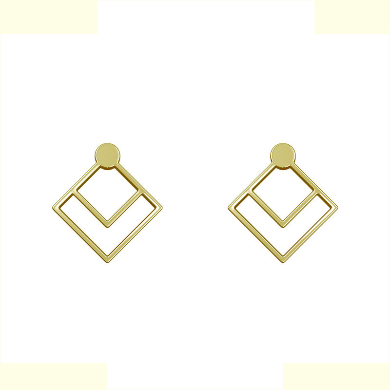 گوشواره طلا 18 عیار زنانه مدوپد مدل لوزی کد GA1-10983 گوشواره طلا 18 عیار زنانه مدوپد مدل لوزی کد GA1-10983