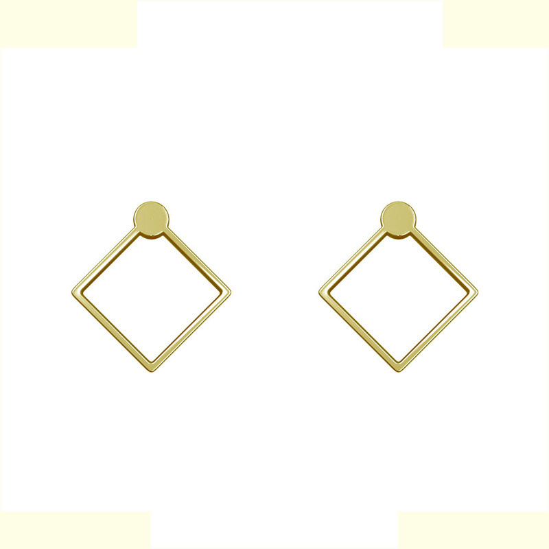 گوشواره طلا 18 عیار زنانه مدوپد مدل لوزی کد GA1-11014 گوشواره طلا 18 عیار زنانه مدوپد مدل لوزی کد GA1-11014