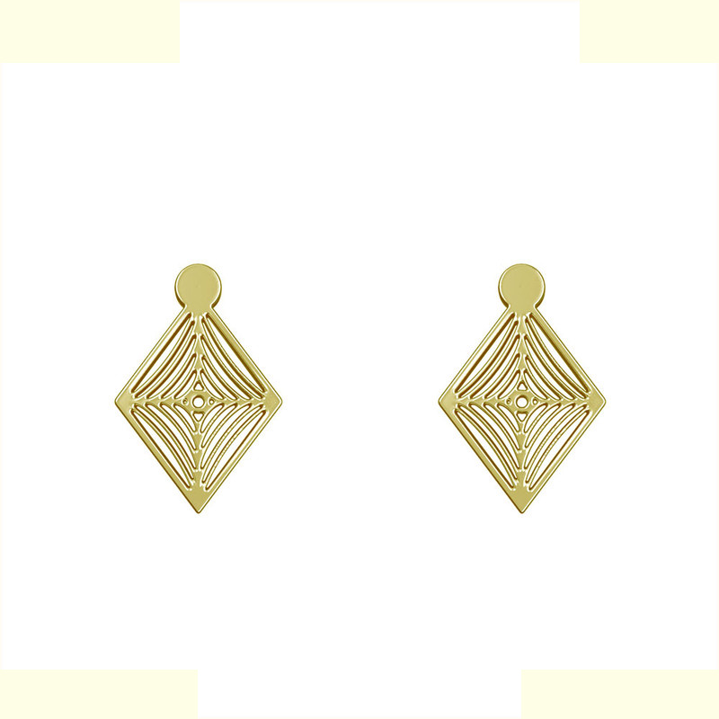 گوشواره طلا 18 عیار زنانه مدوپد مدل لوزی کد GA1-11034 گوشواره طلا 18 عیار زنانه مدوپد مدل لوزی کد GA1-11034