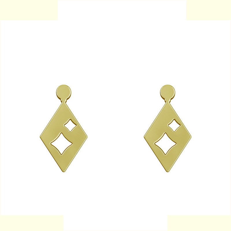 گوشواره طلا 18 عیار زنانه مدوپد مدل لوزی کد GA1-11038 گوشواره طلا 18 عیار زنانه مدوپد مدل لوزی کد GA1-11038