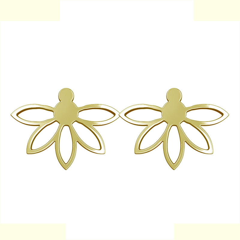 گوشواره طلا 18 عیار زنانه مدوپد مدل گل کد GA1-11082 گوشواره طلا 18 عیار زنانه مدوپد مدل گل کد GA1-11082