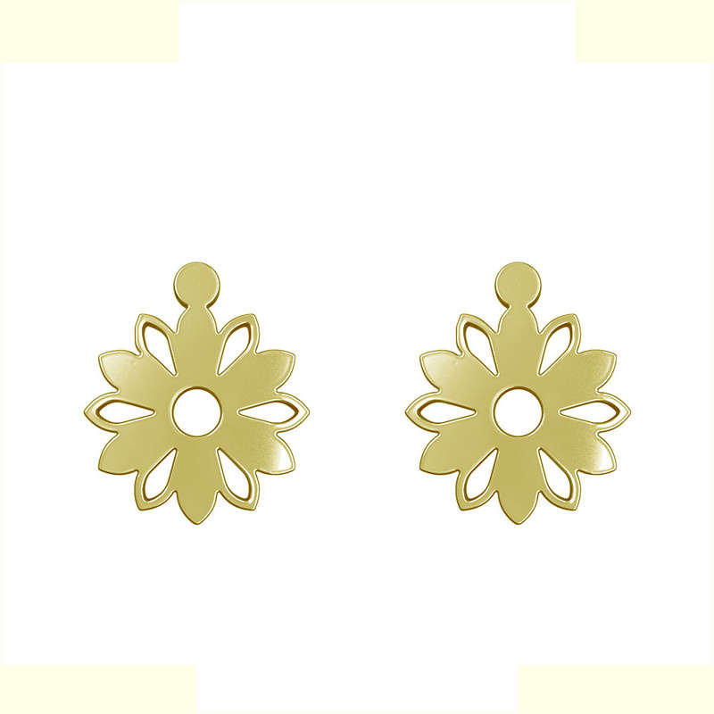 گوشواره طلا 18 عیار زنانه مدوپد مدل گل کد GA1-11096 گوشواره طلا 18 عیار زنانه مدوپد مدل گل کد GA1-11096