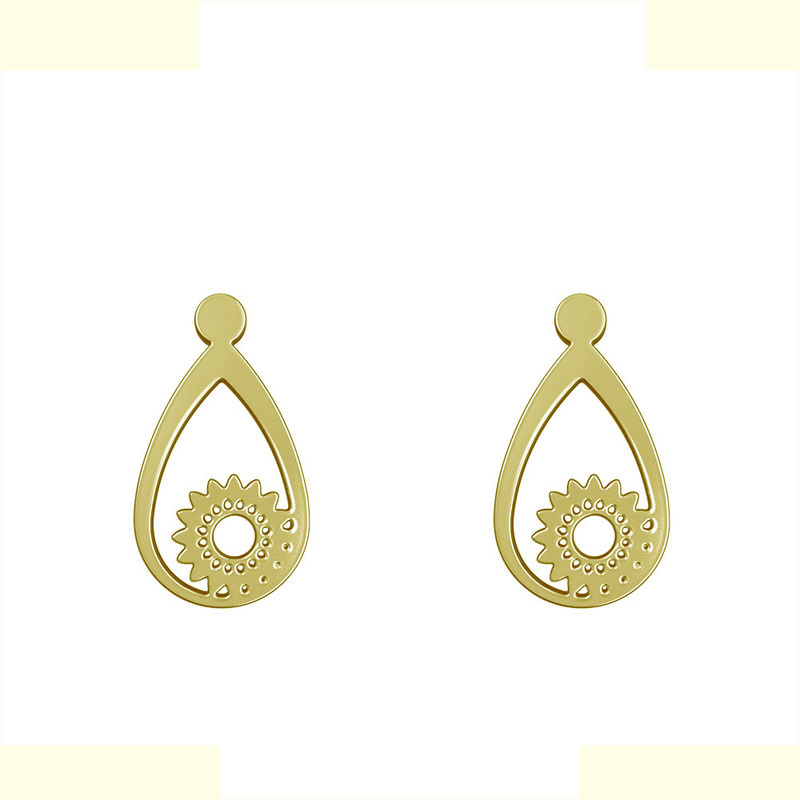 گوشواره طلا 18 عیار زنانه مدوپد مدل گل کد GA1-11106 گوشواره طلا 18 عیار زنانه مدوپد مدل گل کد GA1-11106