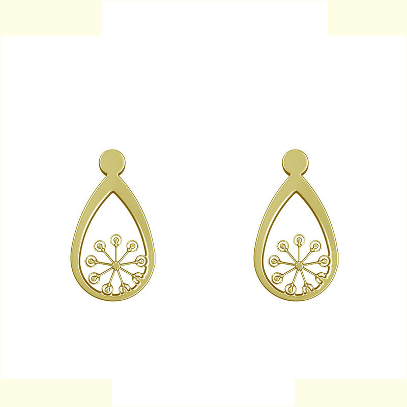 گوشواره طلا 18 عیار زنانه مدوپد مدل گل کد GA1-11110 گوشواره طلا 18 عیار زنانه مدوپد مدل گل کد GA1-11110