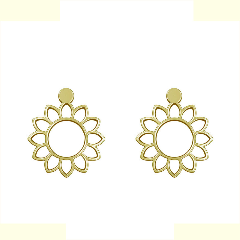 گوشواره طلا 18 عیار زنانه مدوپد مدل گل کد GA1-11116 گوشواره طلا 18 عیار زنانه مدوپد مدل گل کد GA1-11116