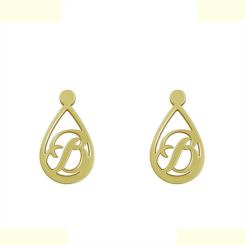 گوشواره طلا 18 عیار زنانه مدوپد مدل حرف B کد GA1-11190 گوشواره طلا 18 عیار زنانه مدوپد مدل حرف B کد GA1-11190