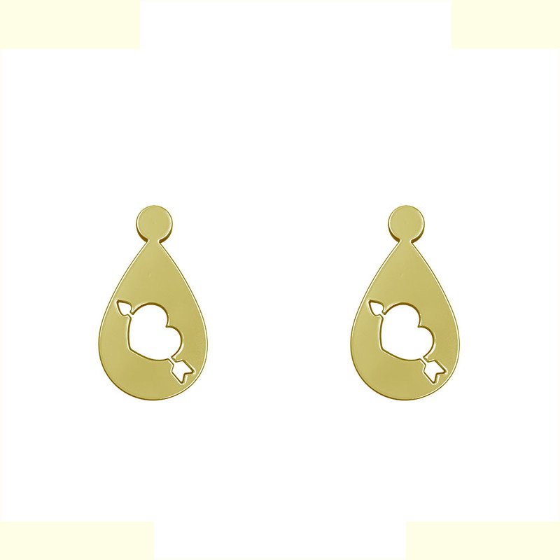 گوشواره طلا 18 عیار زنانه مدوپد مدل قلب کد GA1-11197 گوشواره طلا 18 عیار زنانه مدوپد مدل قلب کد GA1-11197